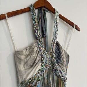 Sky Halter Maxi Dress Multicolor